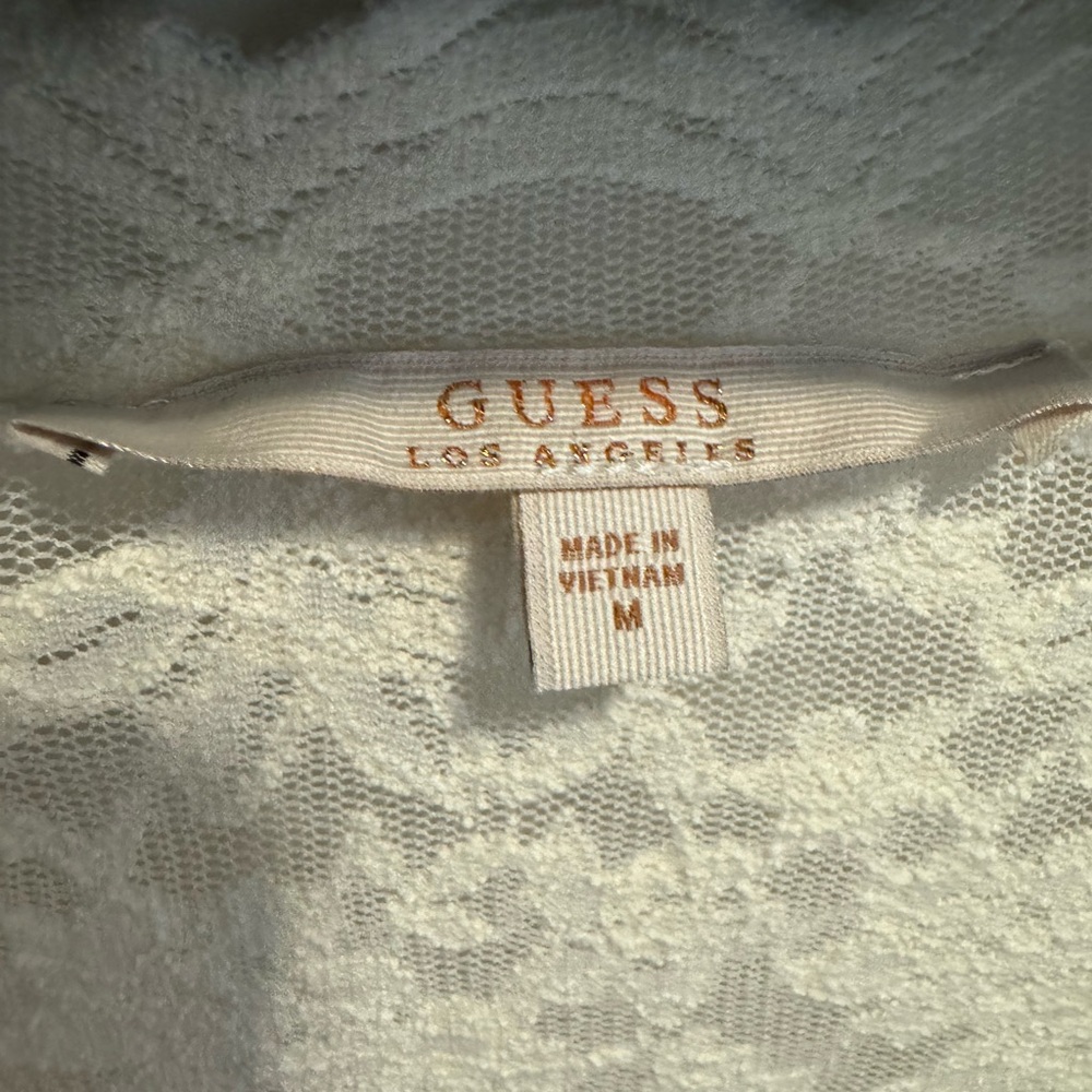 Guess - Ivory White Top - Size Medium - Picture 3 of 6